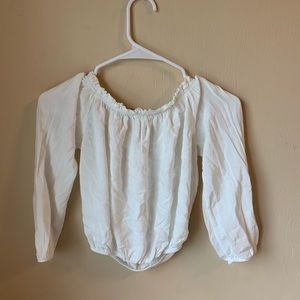 Brandy Melville off the shoulder crop top